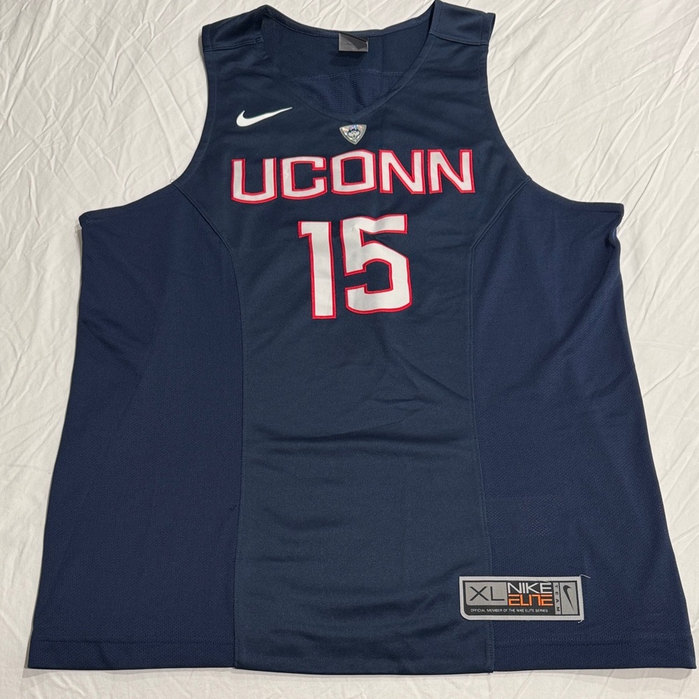 New! Nike UCONN Navy Blue Elite Jersey. Sz XL #15